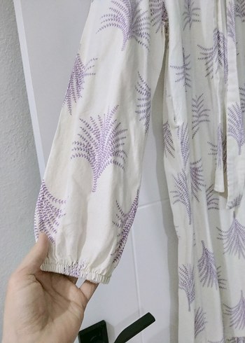 Bohem Uzun Kol Detaylı Uzun Elbise - Görsel 3