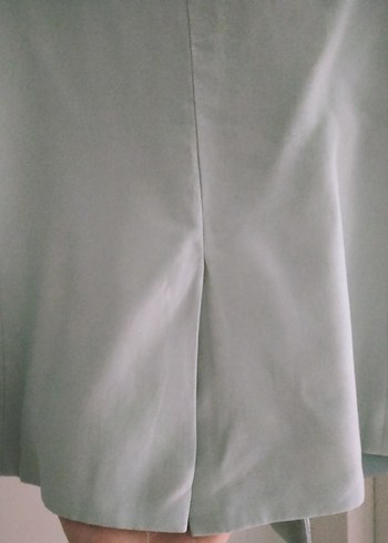 Bebe mavisi .Düğmeli Kadın Blazer Ceket - Görsel 3