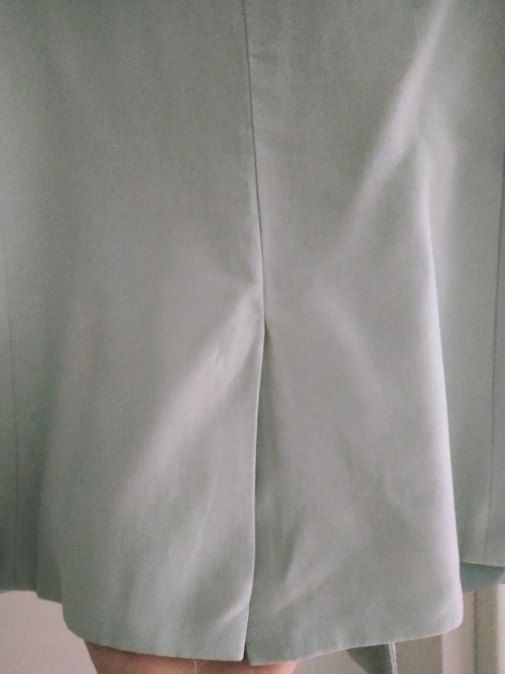 Bebe mavisi .Düğmeli Kadın Blazer Ceket - Görsel 3