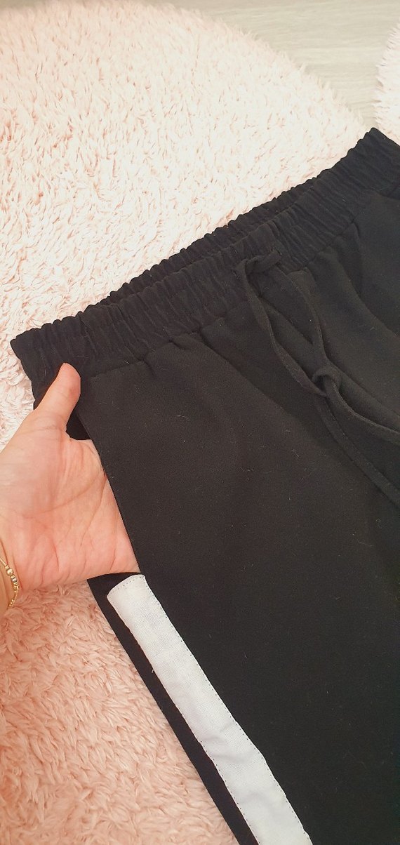 Kadın Rahat Kesim Kumaş eşofman altı - Görsel 3