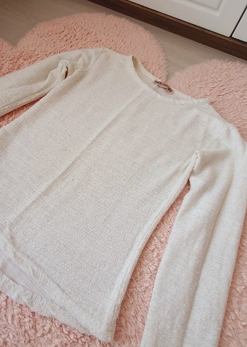 Kadın Triko Sweatshirt - Görsel 4