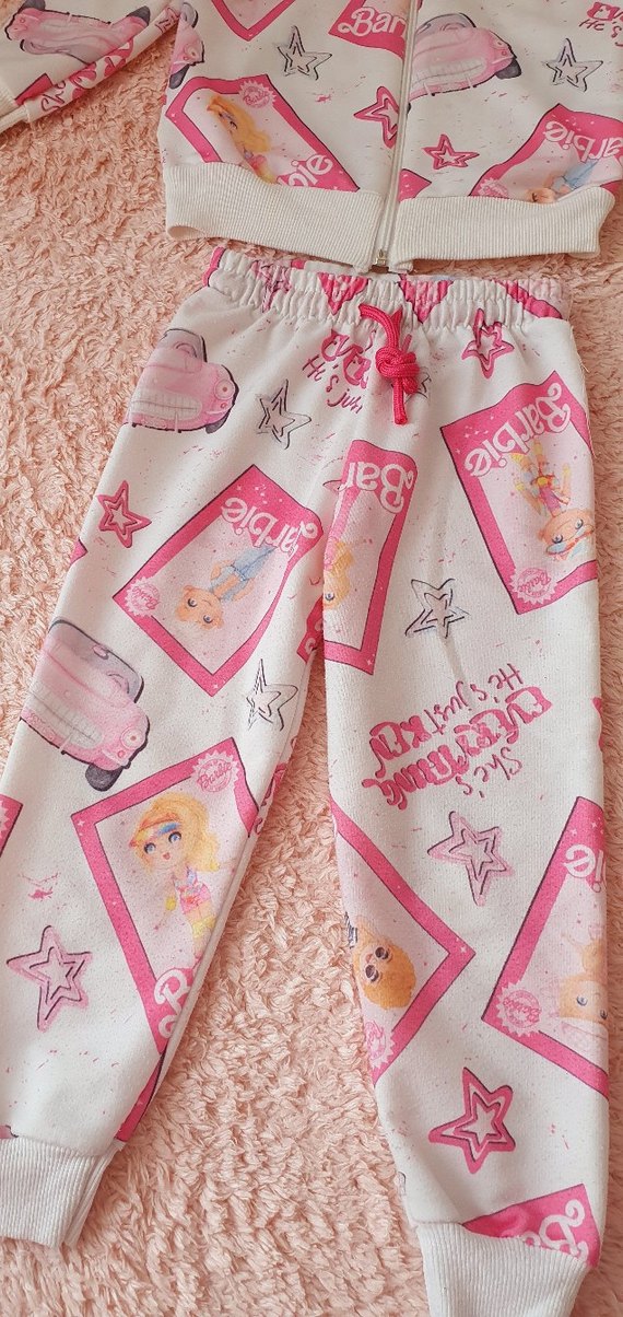 Kız Çocuk Barbie Eşofman Takımı - Görsel 3