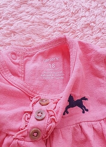 18-24 Ay Beden pembe Renk Kız bebek sweatshirt 
