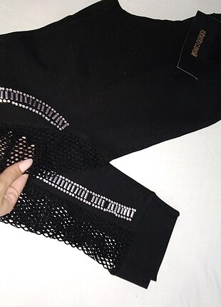 Roberto Cavalli Taş ve file detaylı tayt