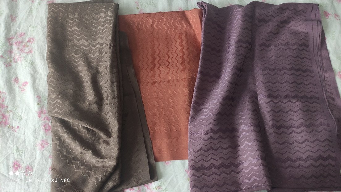 3 adet tafta şal - Görsel 2