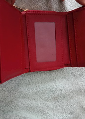 Kırmızı Deri Kadın Cüzdanı - Modern Klasik - Görsel 2