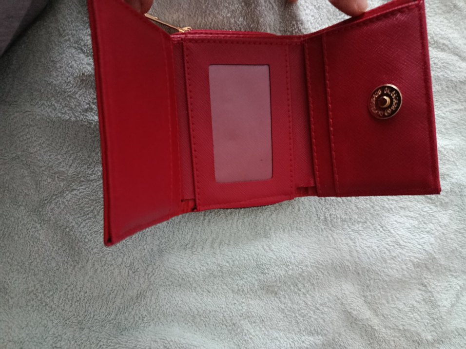 Kırmızı Deri Kadın Cüzdanı - Modern Klasik - Görsel 2