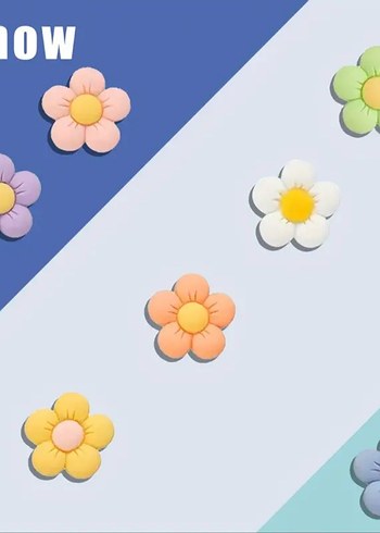  Beden çeşitli Renk Çiçek crocs terlik süsü jibbitz