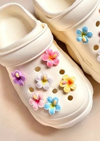 Gradyan çiçek crocs terlik süsü jibbitz - Görsel 2