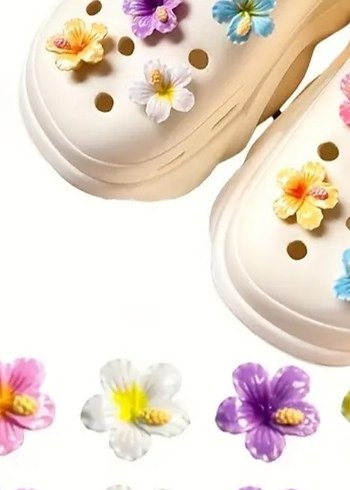 Gradyan çiçek crocs terlik süsü jibbitz - Görsel 3