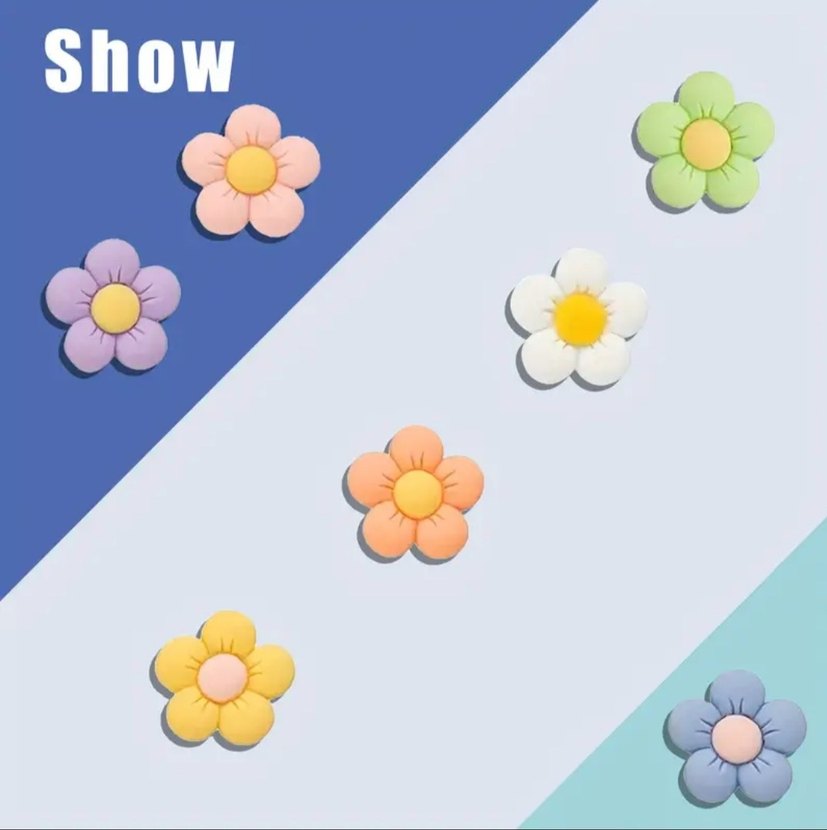 Çiçek crocs terlik süsü jibbitz set - Görsel 2