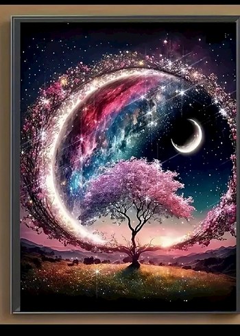 5D Elmas Boncuk Boyama Yaşam Ağacı - Görsel 2