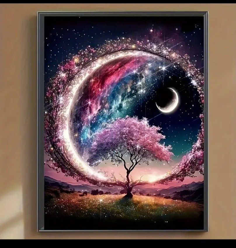 5D Elmas Boncuk Boyama Yaşam Ağacı - Görsel 2