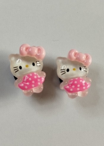 Hello Kitty Crocs terlik süsü jibbitz ikili - Görsel 3