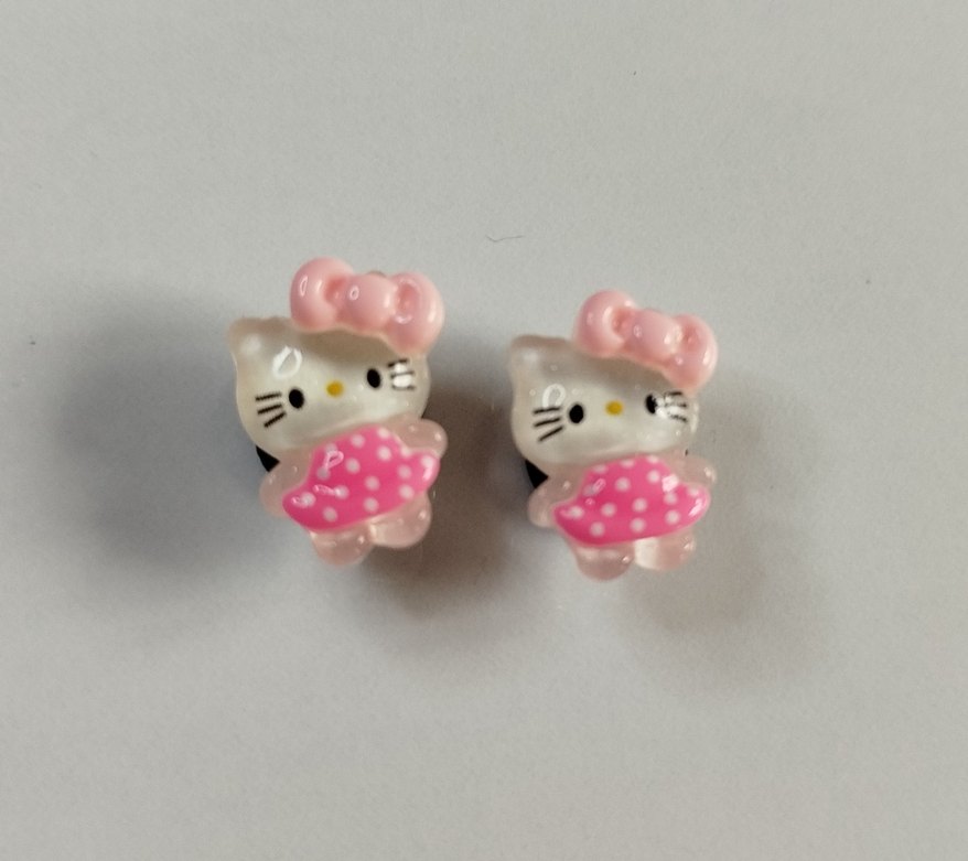 Hello Kitty Crocs terlik süsü jibbitz ikili - Görsel 3