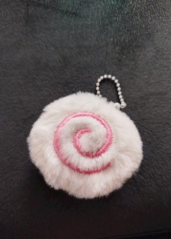 Narutomaki balık keki peluş çanta charm - Görsel 3