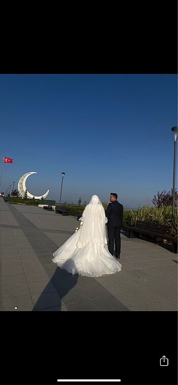 Nikah elbisesi veya klasik gelinlik - Görsel 3