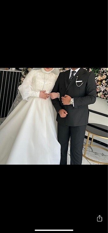 Nikah elbisesi veya klasik gelinlik - Görsel 4