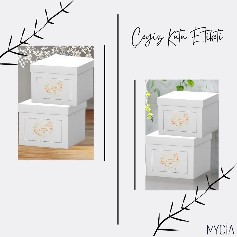 Çeyiz Etiketi Özel Tasarım 10 Adet - Görsel 2