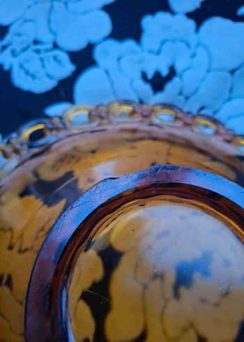 Altın İşlemeli Cam Tabak - Görsel 5