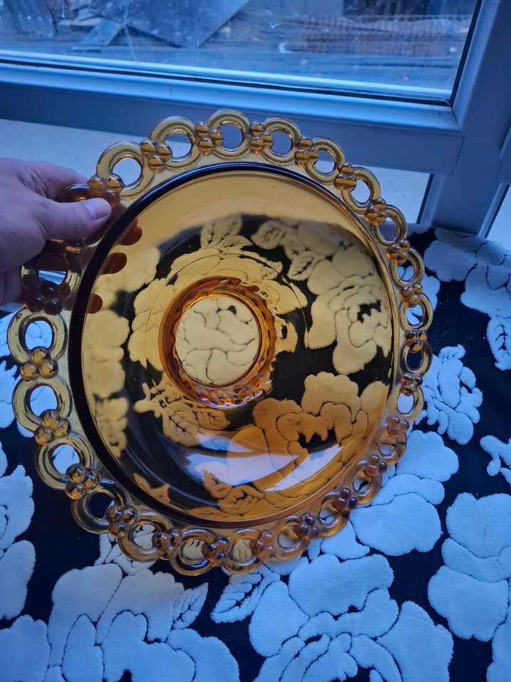 Altın İşlemeli Cam Tabak - Görsel 4