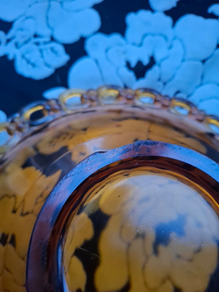 Altın İşlemeli Cam Tabak - Görsel 5