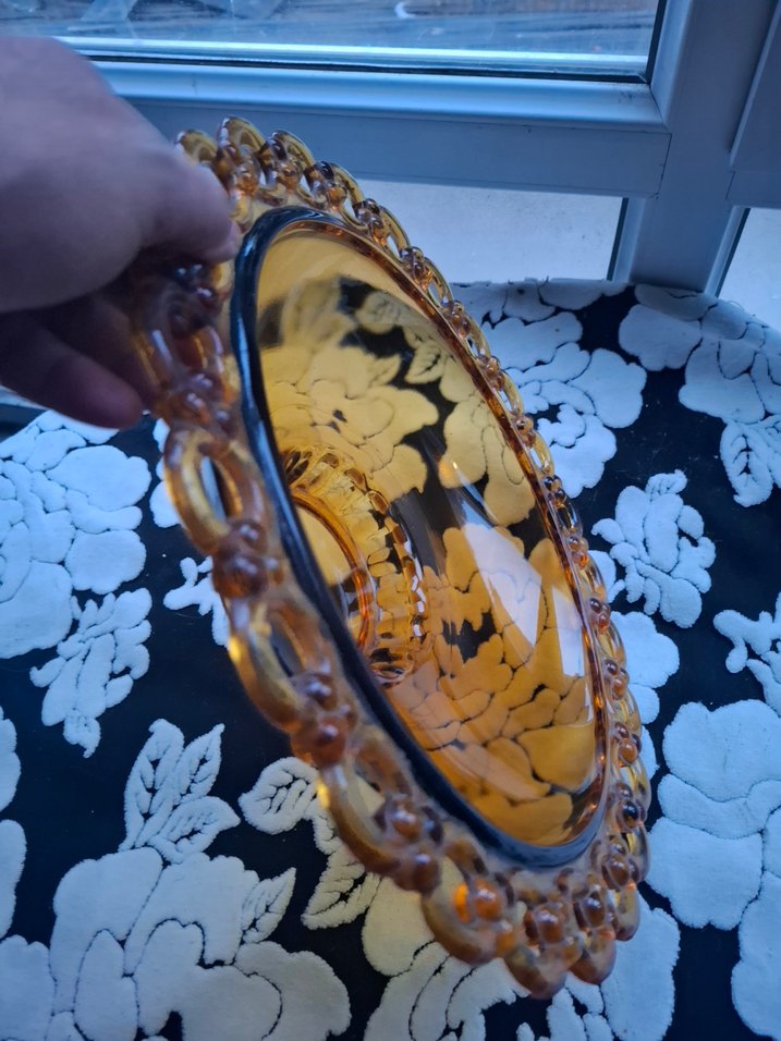 Altın İşlemeli Cam Tabak - Görsel 3