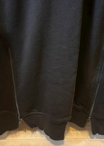 Siyah Fermuar Detaylı Kadın Sweatshirt - Görsel 3