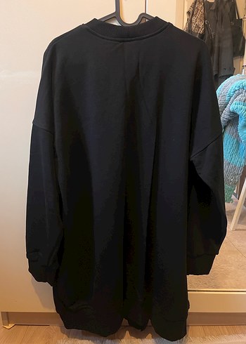 Siyah Fermuar Detaylı Kadın Sweatshirt - Görsel 4