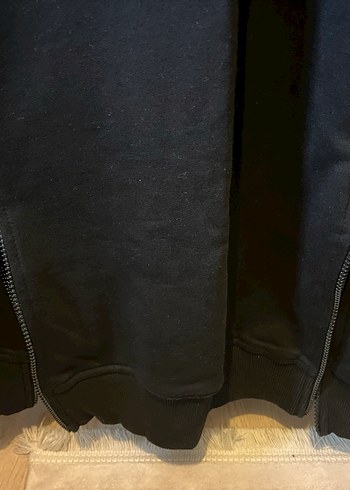 Siyah Fermuar Detaylı Kadın Sweatshirt - Görsel 2