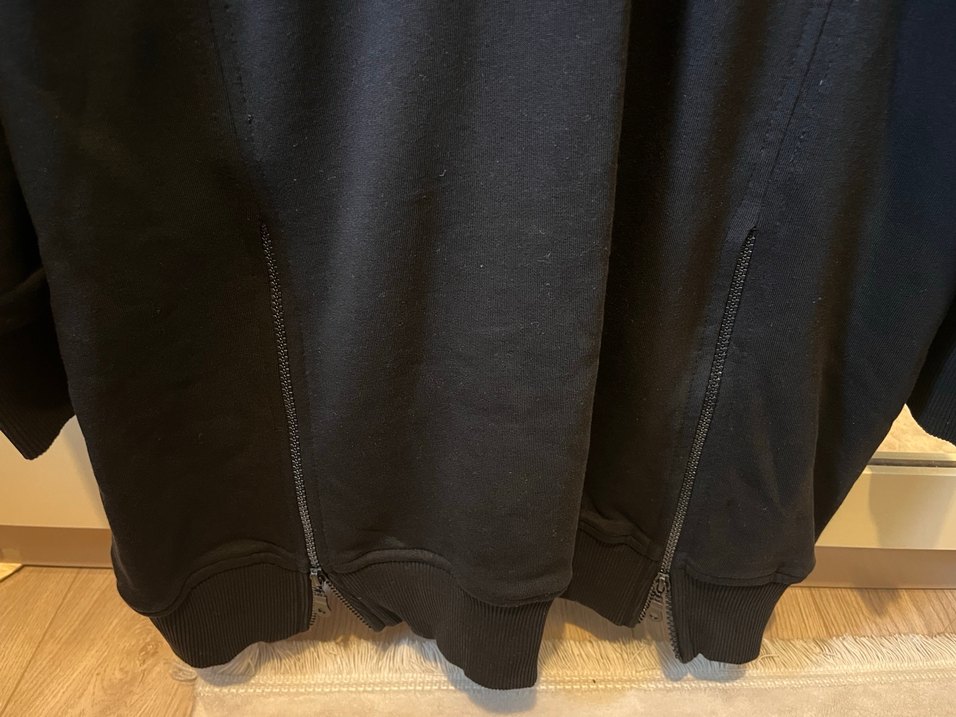 Siyah Fermuar Detaylı Kadın Sweatshirt - Görsel 3