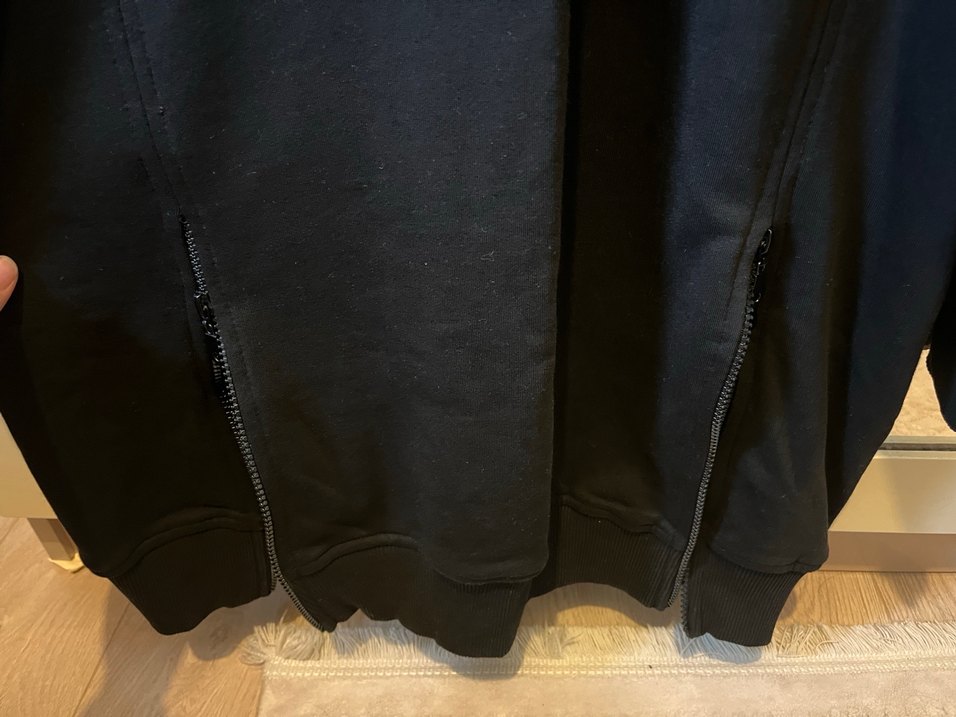 Siyah Fermuar Detaylı Kadın Sweatshirt - Görsel 2