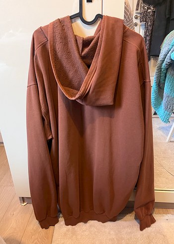 Kahverengi Fermuarlı Sweatshirt - Görsel 2