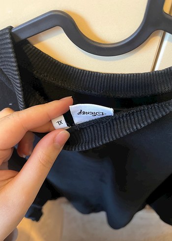 Siyah Baskılı Kadın Sweatshirt - Görsel 4