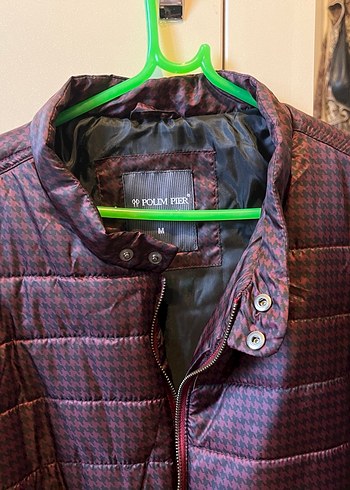 Bordo Erkek Şişme Ceket - Görsel 3