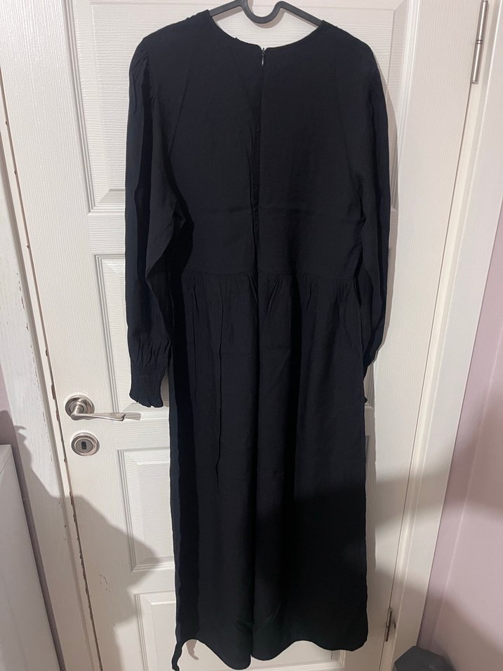 Kadın Siyah Uzun Elbise - Görsel 4