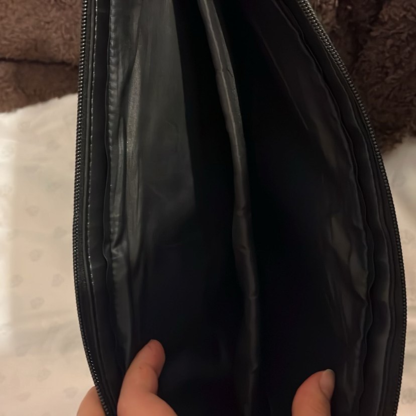 Siyah Deri Postacı Çantası - Görsel 5