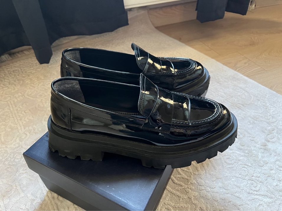 Siyah Rugan Kadın Loafer - Görsel 2