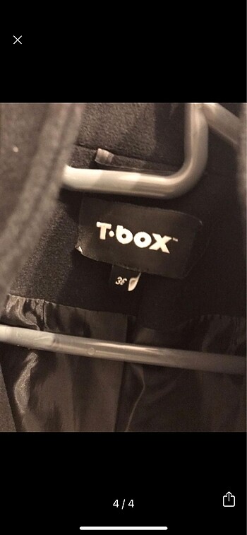 36 Beden siyah Renk TBOX KABAN