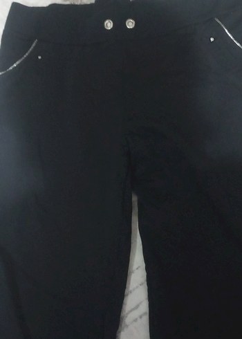 Düğmeli lacivert Kadın eşofman altı - Görsel 2