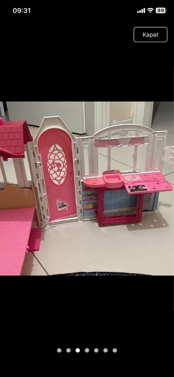Pembe Renkli Oyuncak Ev Seti - Görsel 3