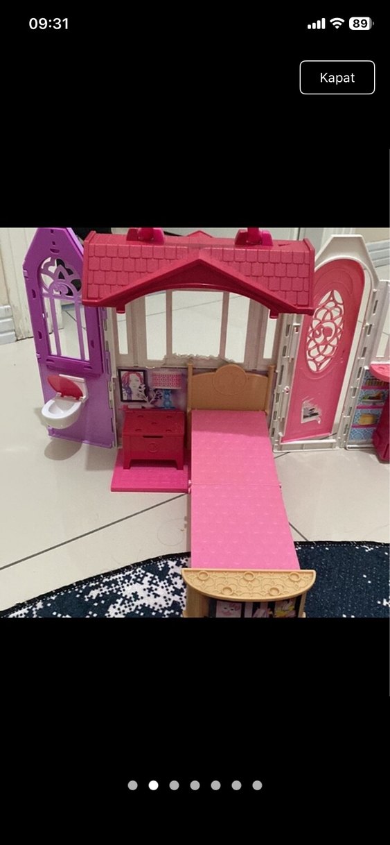 Pembe Renkli Oyuncak Ev Seti - Görsel 2