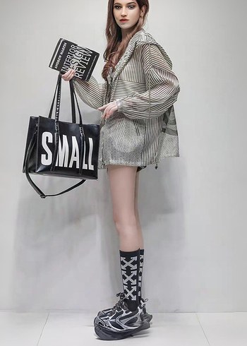 İthal Street Wear Kadın Yağmurluk - Görsel 2