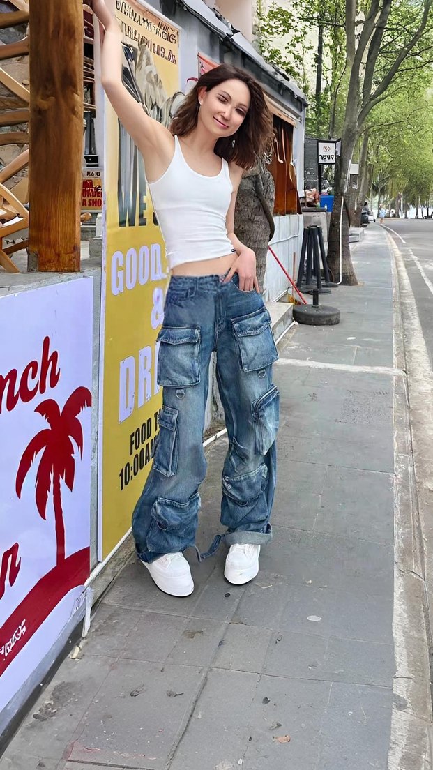 İthal Cepli Salaş Kot Pantolon - Görsel 3