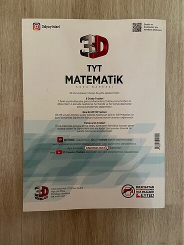 3d yayınları tyt matematik soru bankası