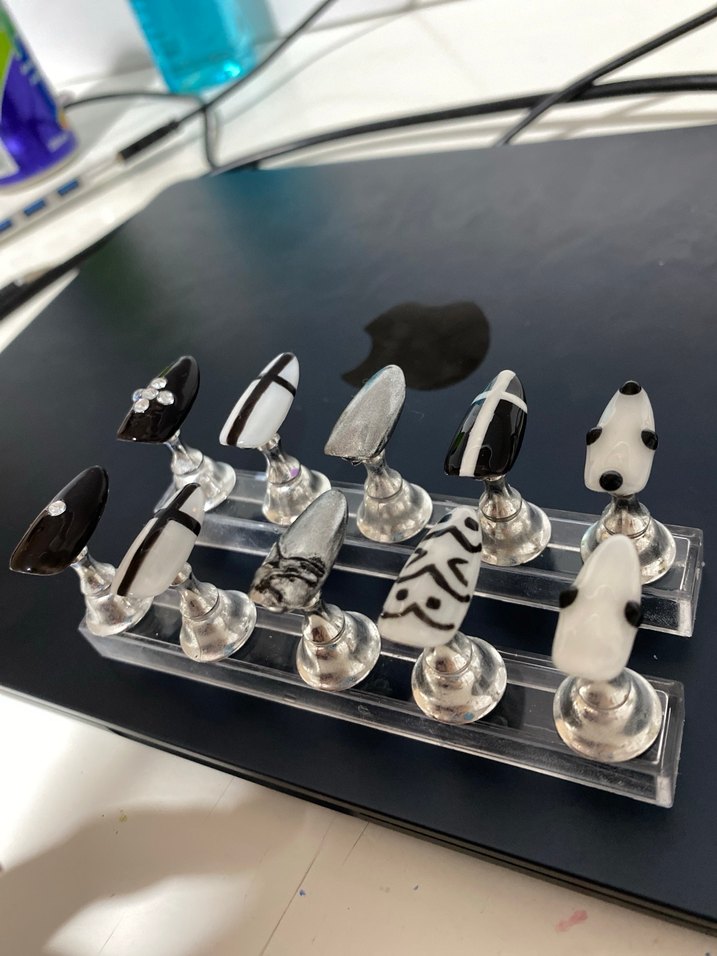 Jel tips el yapımı kişiye özel takma tırnak - Görsel 2