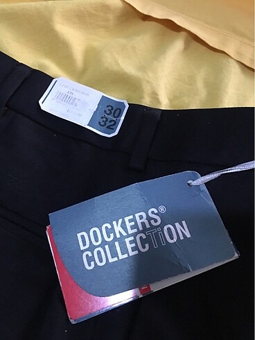 30 Beden Dockers erkek siyah kumaş pantalon