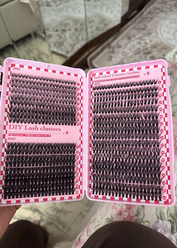 Diğer Koyu Pembe Takma Kirpik Seti 800 parça