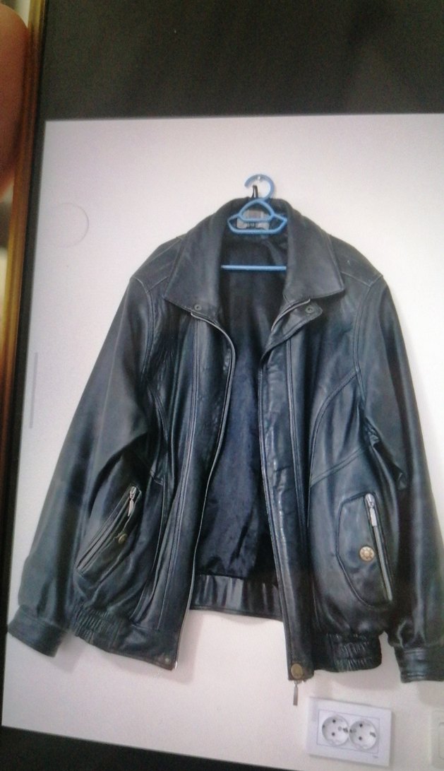 Siyah Deri  Ceket - Görsel 2