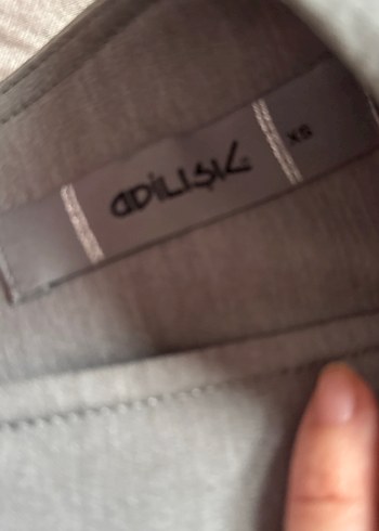 Adil Işık Gri Pilili Midi Kalem Etek
